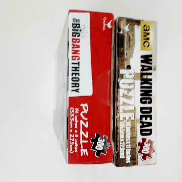 Set of 2 Puzzles "Walking Dead & The Big Bang Theory 300 Pieces Each 14" × 11" - Picture 5 of 8